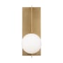 Visual Comfort Orbel Single Light 13" Tall Wall Sconce Natural Brass