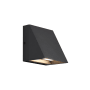 Visual Comfort Pitch Single Light 5" High Integrated LED Outdoor Wall Sconce - 277V - ADA Compliant Black