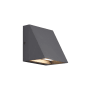 Visual Comfort Pitch Single Light 5" High Integrated LED Outdoor Wall Sconce - 277V - ADA Compliant Charcoal