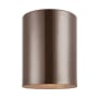 Visual Comfort 5" Wide Outdoor Flush Mount Drum Ceiling Fixture Bronze