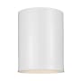 Visual Comfort 5" Wide Outdoor Flush Mount Drum Ceiling Fixture White