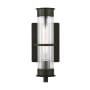 Visual Comfort Alcona 13" Tall Wall Sconce with Ribbed Glass Shade Antique Bronze