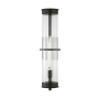 Visual Comfort Alcona 24" Tall Wall Sconce with Ribbed Glass Shade Antique Bronze