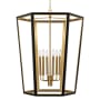 Visual Comfort Curt 6 Light 27" Wide Taper Candle Chandelier Midnight Black / Burnished Brass