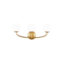 Visual Comfort Galassia 3 Light 23" Wide Bathroom Vanity Light Burnished Brass