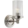 Visual Comfort Ava 9-1/4" High Wall Sconce with Crystal Shade Polished Nickel