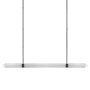 Visual Comfort Langston 61" Wide Crystal Linear Chandelier Plated Dark Bronze