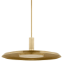 Visual Comfort Saucer 24" Wide LED Pendant Natural Brass