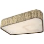 Visual Comfort Fumar 21" Wide Flush Mount LED Ceiling Fixture Ridged Tombac