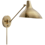 Visual Comfort Charlton 15" Hardwired or Plug-In Wall Light by AERIN Hand Rubbed Antique Brass
