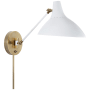Visual Comfort Charlton 15" Hardwired or Plug-In Wall Light by AERIN Plaster White