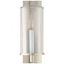 Visual Comfort Deauville 14-1/2" High Wall Sconce with Clear Glass Shade Polished Nickel