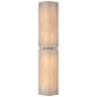 Visual Comfort Clayton 4 Light 26" Tall Wall Sconce Alabaster / Polished Nickel