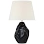 Visual Comfort Rocco 28" Tall Vase Table Lamp Black / Linen