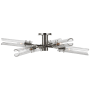 Visual Comfort Casoria 6 Light 28" Wide Semi-Flush Ceiling Fixture Polished Nickel