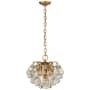 Visual Comfort Bellvale 15" Pendant Light by AERIN Hand-Rubbed Antique Brass