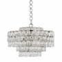 Visual Comfort Liscia 25" Drum Style Chandelier by AERIN Polished Nickel