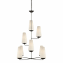 Visual Comfort Fontaine 34" Shaded Chandelier by AERIN Aged Iron