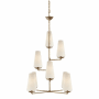 Visual Comfort Fontaine 34" Shaded Chandelier by AERIN Gilded Plaster
