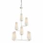 Visual Comfort Fontaine 34" Shaded Chandelier by AERIN Plaster