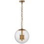 Visual Comfort Turenne 14" Pendant Light by AERIN Hand-Rubbed Antique Brass
