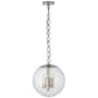 Visual Comfort Turenne 14" Pendant Light by AERIN Polished Nickel
