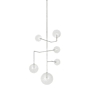 Visual Comfort Linnea 26" Wide LED Chandelier Polished Nickel / Clear Glass