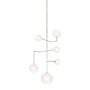 Visual Comfort Linnea 26" Wide LED Chandelier Polished Nickel / Soft Etched Glass