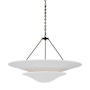 Visual Comfort Mollino 6 Light 40" Wide Chandelier Bronze / Plaster White