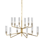 Visual Comfort Casoria 12 Light 42" Wide Chandelier Hand-Rubbed Antique Brass