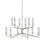 Visual Comfort Casoria 12 Light 42" Wide Chandelier Polished Nickel
