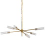 Visual Comfort Casoria 6 Light 46" Wide Chandelier Hand-Rubbed Antique Brass