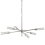 Visual Comfort Casoria 6 Light 46" Wide Chandelier Polished Nickel