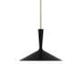 Visual Comfort Rosetta 18" Wide Pendant Matte Black / Hand-Rubbed Antique Brass