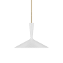 Visual Comfort Rosetta 18" Wide Pendant Matte White / Hand-Rubbed Antique Brass