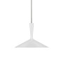 Visual Comfort Rosetta 18" Wide Pendant Matte White / Polished Nickel