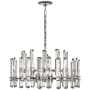 Visual Comfort Bonnington 32" Large Chandelier with Crystal by AERIN Polished Nickel