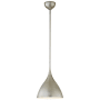 Visual Comfort Agnes 10" Small Pendant by AERIN Burnished Silver Leaf