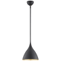 Visual Comfort Agnes 10" Small Pendant by AERIN Matte Black