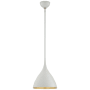 Visual Comfort Agnes 10" Small Pendant by AERIN Plaster White