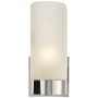 Visual Comfort Urbane 9" High Wall Sconce with Frosted Glass Shade Polished Nickel