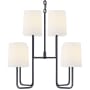 Visual Comfort Go 8 Light 31" Wide Chandelier Charcoal