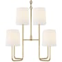 Visual Comfort Go 8 Light 31" Wide Chandelier Gild