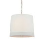Visual Comfort Simple 2 Light 24" Wide Pendant Soft Silver