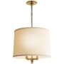 Visual Comfort Westport 23" Large Hanging Linen Shade by Barbara Barry Soft Brass