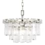 Visual Comfort Arden 4 Light 16" Wide Crystal Waterfall Chandelier Polished Nickel