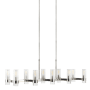 Visual Comfort Geneva 10 Light 50" Wide Linear Pendant Polished Nickel