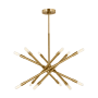 Visual Comfort Eastyn 12 Light 28" Wide Sputnik Chandelier Burnished Brass