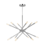 Visual Comfort Eastyn 12 Light 28" Wide Sputnik Chandelier Polished Nickel