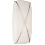 Visual Comfort Fondant 18" Tall LED Bathroom Sconce with Frosted Glass Shade Polished Nickel